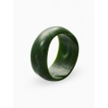 Браслет манжета «Тренд», d=7.5 см, широкий, акрил, зелёный травяной