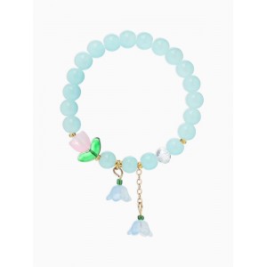 Браслет «Тюльпанчик» шар №8, d=6 см, голубой