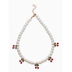 Бусы жемчужные «Вишня», цветные, цвет золотистый Бусы жемчужные «Вишня», цветные, цвет золотистый