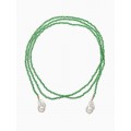 Бусы бисерные с подвесами жемчуг «Нить стекла», L=120 см, №2, зелёные