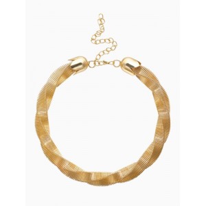 Колье-чокер «Кручёный Обруч», цвет золото Колье-чокер «Кручёный Обруч», цвет золото