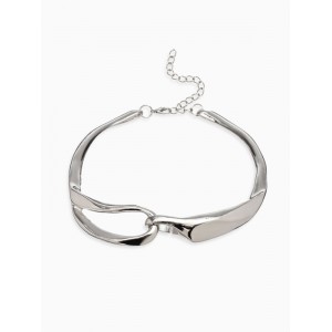 Колье «Стиль», цвет серебро d=12 см Колье «Стиль», цвет серебро d=12 см