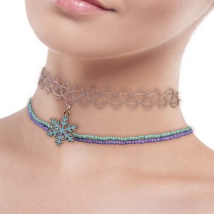 Колье-чокер и бусы, 3 штуки, набор бижутерии, Холодное сердце