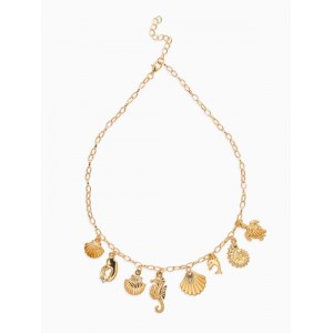 Колье на цепочке «Морской мир», L=40 см, цвет золото