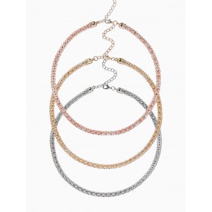 Колье-чокеры «Плетение», набор 3 шт. тянется, 35 + удлинитель 5 см, разноцветные Колье-чокеры «Плетение», набор 3 шт. тянется, 35 + удлинитель 5 см, разноцветные