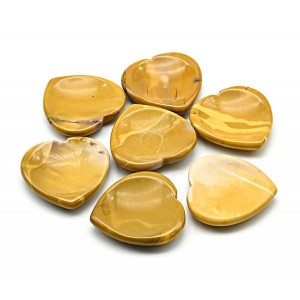 Галька из яшмы мукаит "Сердце" 40*39*7мм