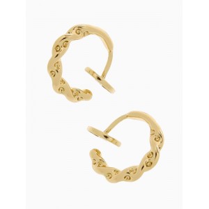 Клипсы для ушей QF «Тренд» кольцо переплетение, цвет золото Клипсы для ушей QF «Тренд» кольцо переплетение, цвет золото