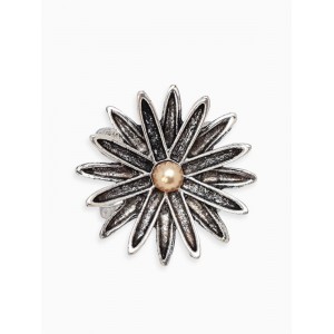 Кольцо для платка «Цветок Астра», белое, цвет серебристый Кольцо для платка «Цветок Астра», белое, цвет серебристый