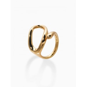 Кольцо «Витое», медь, цвет золото, безразмерное