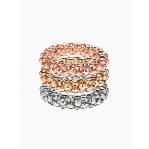 Кольца «Плетение», набор 3 шт. тянется, 1.5 см, разноцветные