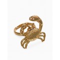 Кольцо «Краб», металл, безразмерное, цвет золото
