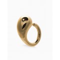Кольцо крупное «Капля Бо», размер 17, пластик, цвет золото