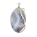 Кулон агат  бразильский 37*61мм