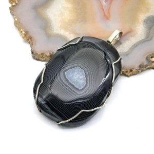 Кулон агат 36*52мм.