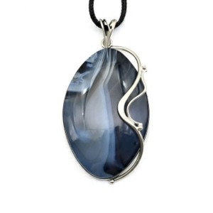 Кулон из агата тиманского 34*54мм