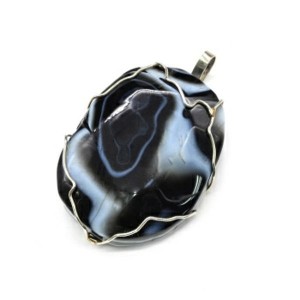 Кулон агат 38*48мм.