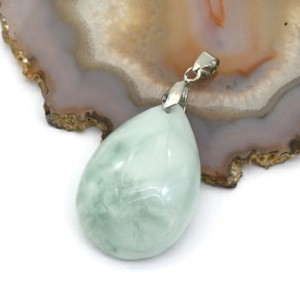 Кулон из ангелита Капля 24*40мм