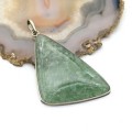Кулон авантюрин зеленый "Грация" 33*54мм.
