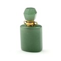 Парфюмерный флакон-кулон из авантюрина зеленого 18*12*36мм