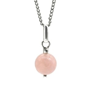 Кулон морганит (берилл розовый) 12мм.