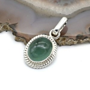 Кулон аквамарин 13*15мм.