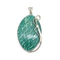 Кулон амазонит 34*54мм.