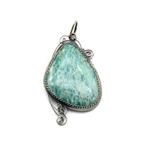 Кулон амазонит 30*45мм