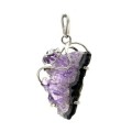 Кулон аметист 26*41мм.