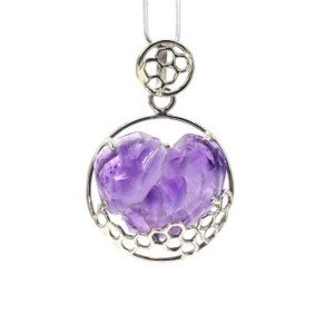 Кулон аметист 30мм.