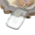 Кулон горный хрусталь "Прямоугольник" 26*43мм