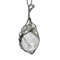 Кулон с горным хрусталем " Шар" 33*58мм. Кулон с горным хрусталем " Шар" 33*58мм.