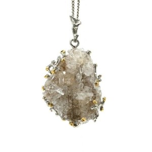 Кулон горный хрусталь 33*42мм
