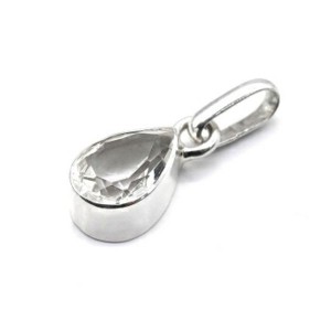 Кулон горный хрусталь 7*11мм.