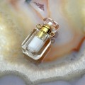 Парфюмерный флакон кулон из горного хрусталя 10*8*20мм Парфюмерный флакон кулон из горного хрусталя 10*8*20мм