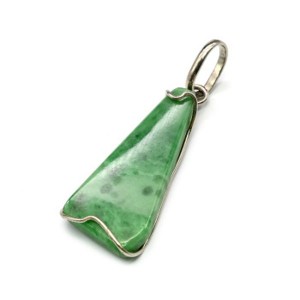 Кулон жадеит 16*33мм.