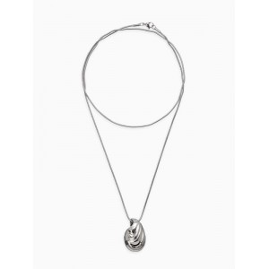 Кулон на цепочке «перламутр», 75 см, цвет серебро