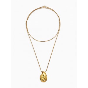 Кулон на цепочке «перламутр», 75 см, цвет золото