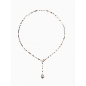 Цепь с подвеской «Жемчужина», вытянутое звено, L=45 см, белая, цвет золотистый Цепь с подвеской «Жемчужина», вытянутое звено, L=45 см, белая, цвет золотистый