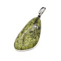 Кулон змеевик "Грация" 25*48мм.