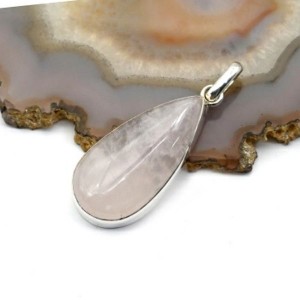 Кулон розовый кварц 15*31мм. Кулон розовый кварц 15*31мм.