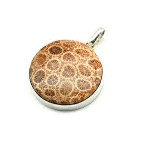 Кулон коралл 30мм.