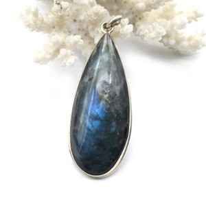 Кулон лабрадор "Капля" 22*51мм.