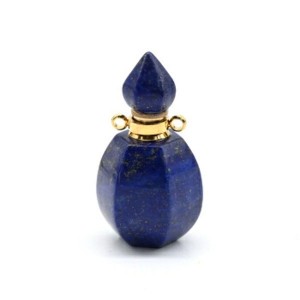 Парфюмерный флакон-кулон из лазурита 17*17*34мм Парфюмерный флакон-кулон из лазурита 17*17*34мм