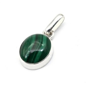 Кулон малахит 13мм.