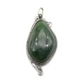 Кулон нефрит 32*64мм.