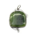Кулон нефрит 36*52мм.