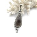 Кулон обсидиан "Капля" 17*53мм.