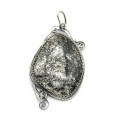 Кулон пирит 31*50мм.