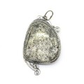 Кулон пирит 32*52мм.