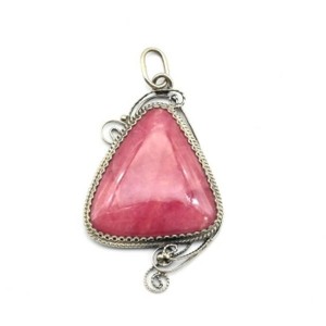 Кулон родонит "Орлец" 28*46мм.